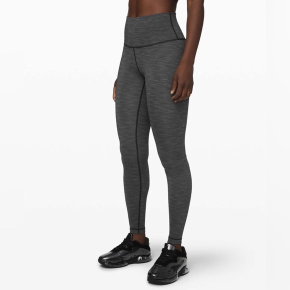 Lululemon Wunder Under Tight 28" *Brushed Full-On Luxtreme, Hthr Black, Size 6 - Picture 3 of 12